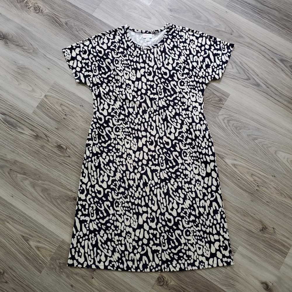 Lularoe Marly dress. Size large. Like new. Cheeta… - image 1