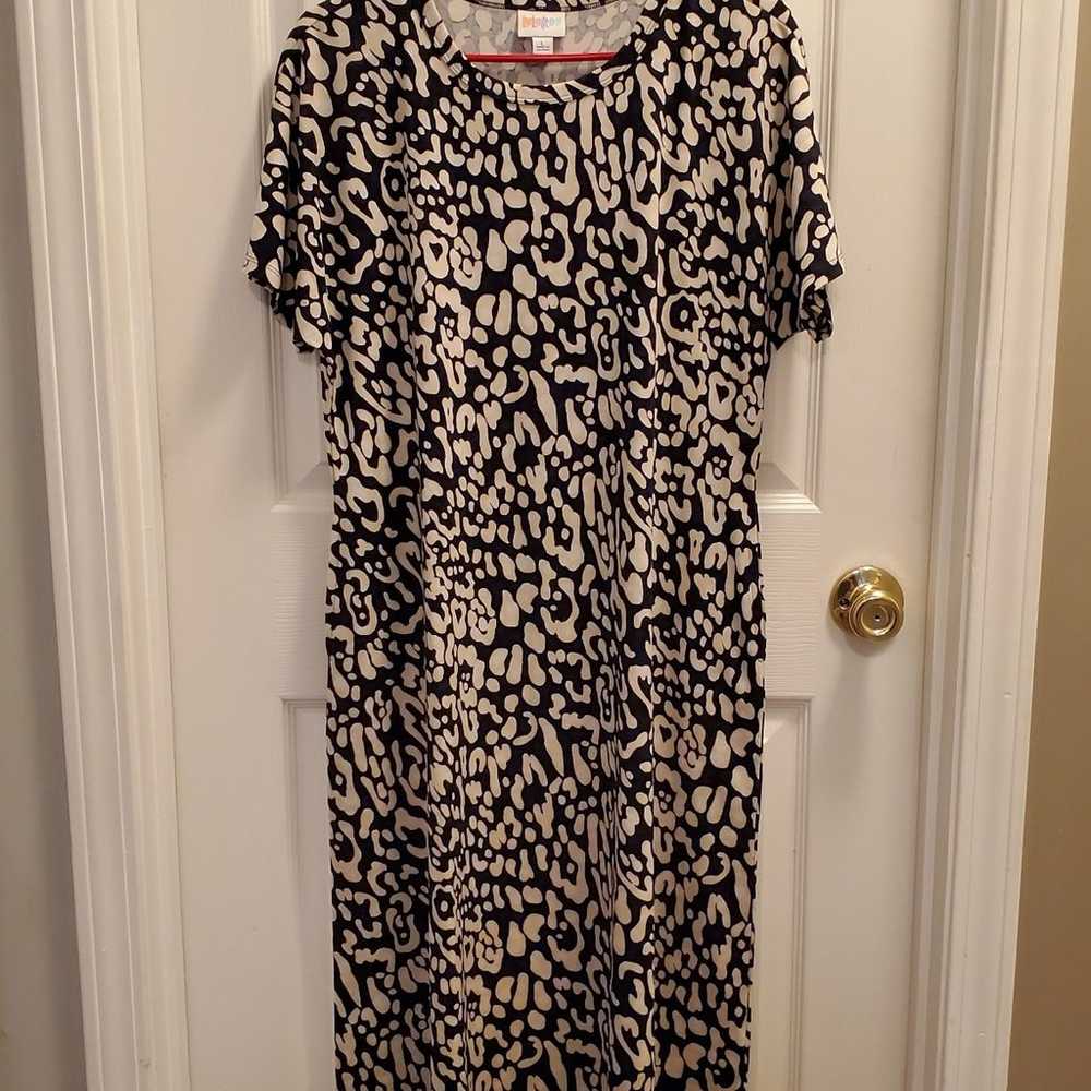 Lularoe Marly dress. Size large. Like new. Cheeta… - image 2