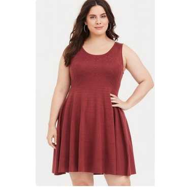 Torrid Sweater Skater Dress Fit and Flare Size 3 - image 1