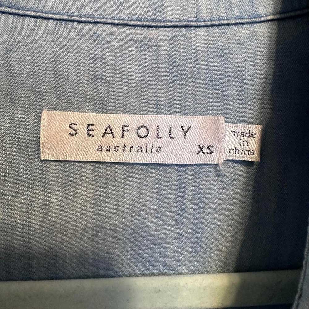 Seafolly Australia Denim Beach Dress Sz XS - image 2