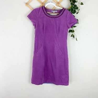 BODEN Corduroy Dress Purple Size 6 GUC U661 - image 1