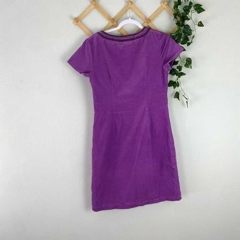 BODEN Corduroy Dress Purple Size 6 GUC U661 - image 5