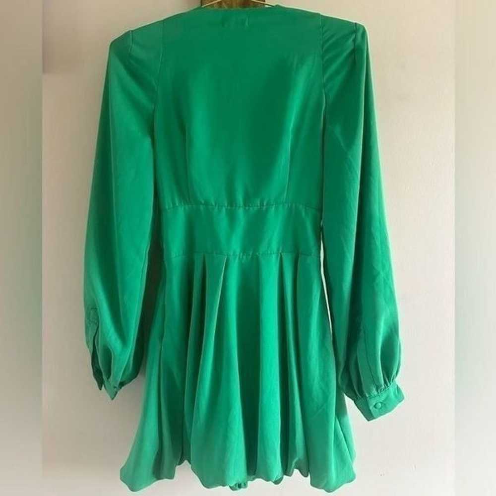 NWT Nasty Gal Green Button Down Mini Dress || siz… - image 10