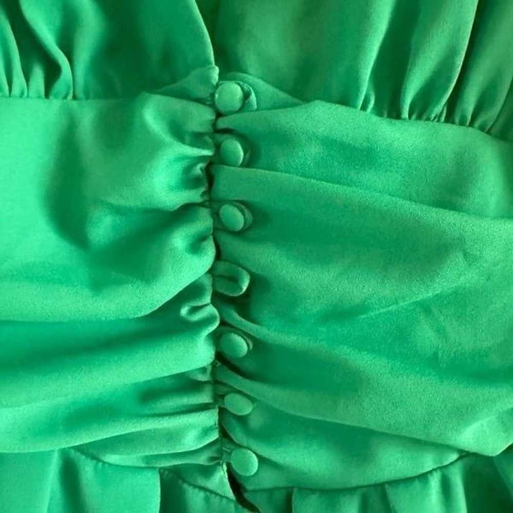 NWT Nasty Gal Green Button Down Mini Dress || siz… - image 6