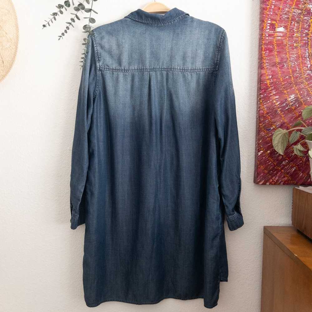 Cloth & Stone Chambray Tencel Shirt Dress Large - image 6