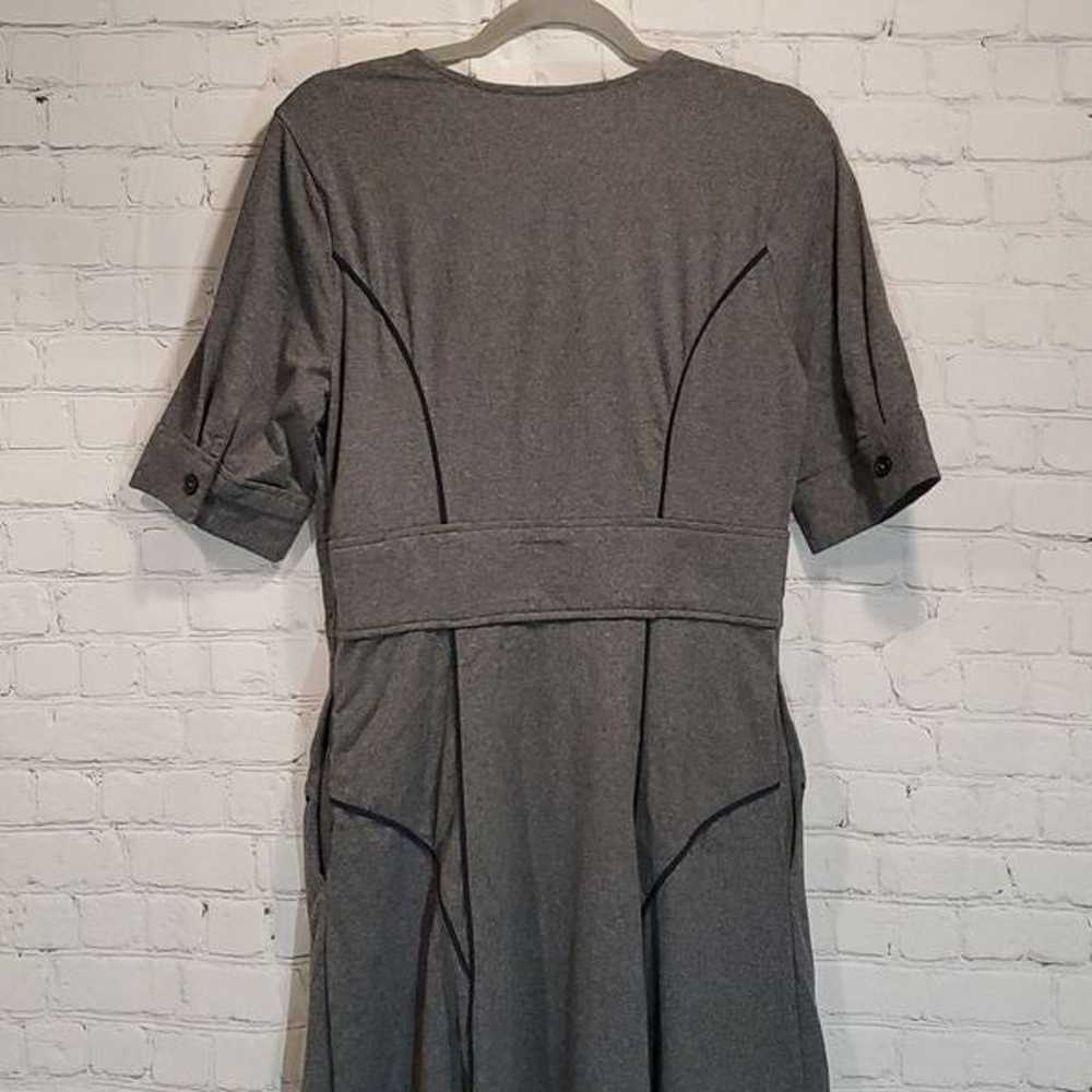 eShakti contrast tipped trim cotton jersey dress … - image 10