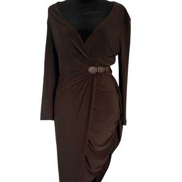 Brown Ralph Lauren Wrap Dress - 8