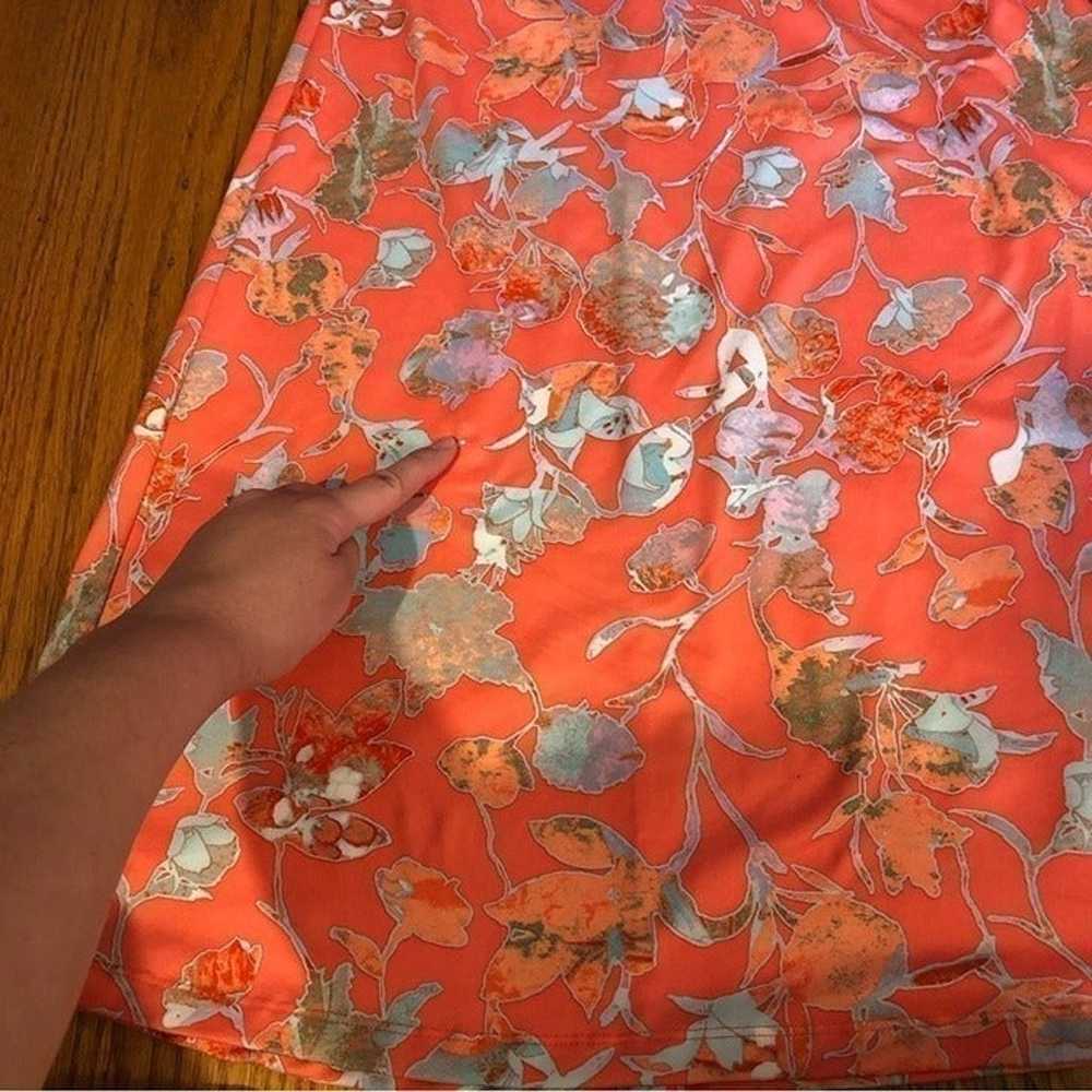 PATAGONIA Morning Glory Dress Coral Orange Multi … - image 10