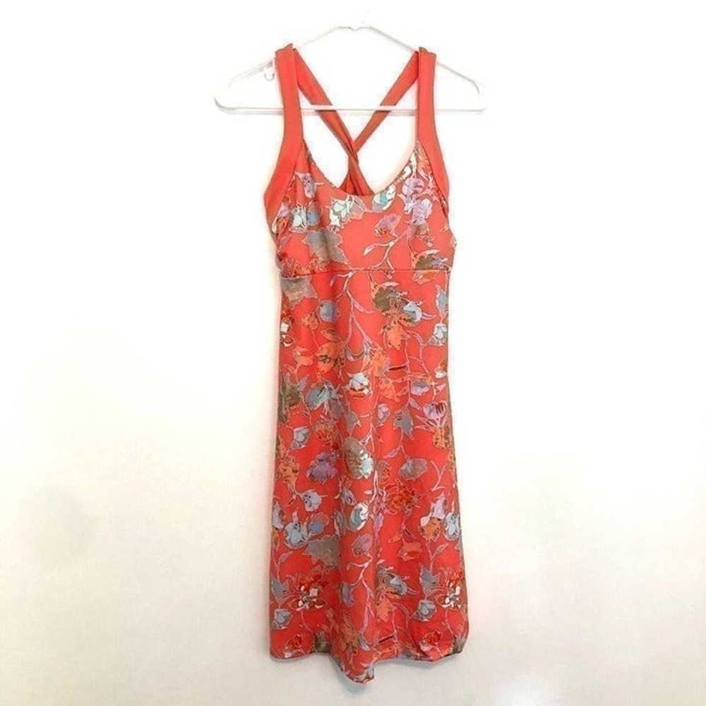 PATAGONIA Morning Glory Dress Coral Orange Multi … - image 1