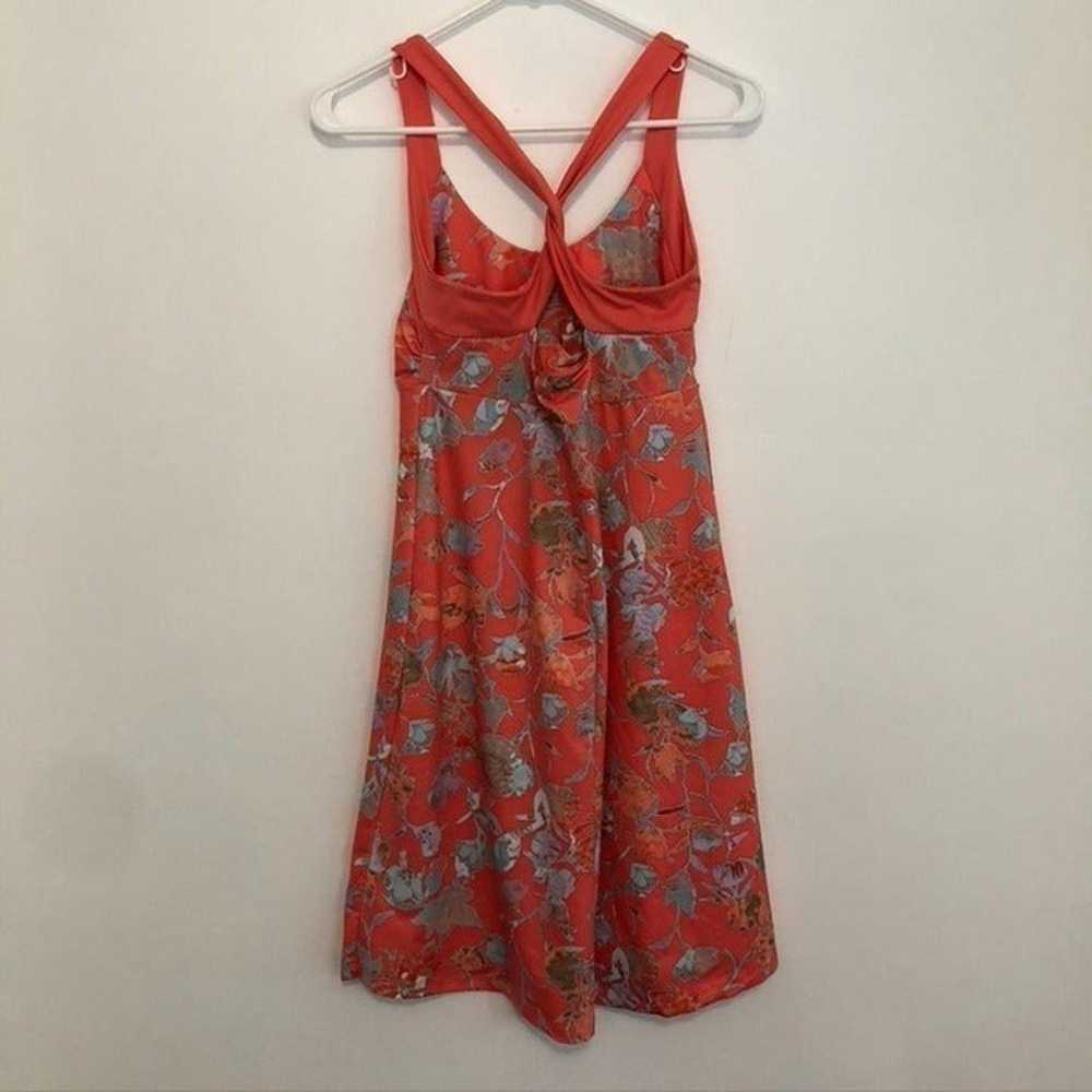 PATAGONIA Morning Glory Dress Coral Orange Multi … - image 5