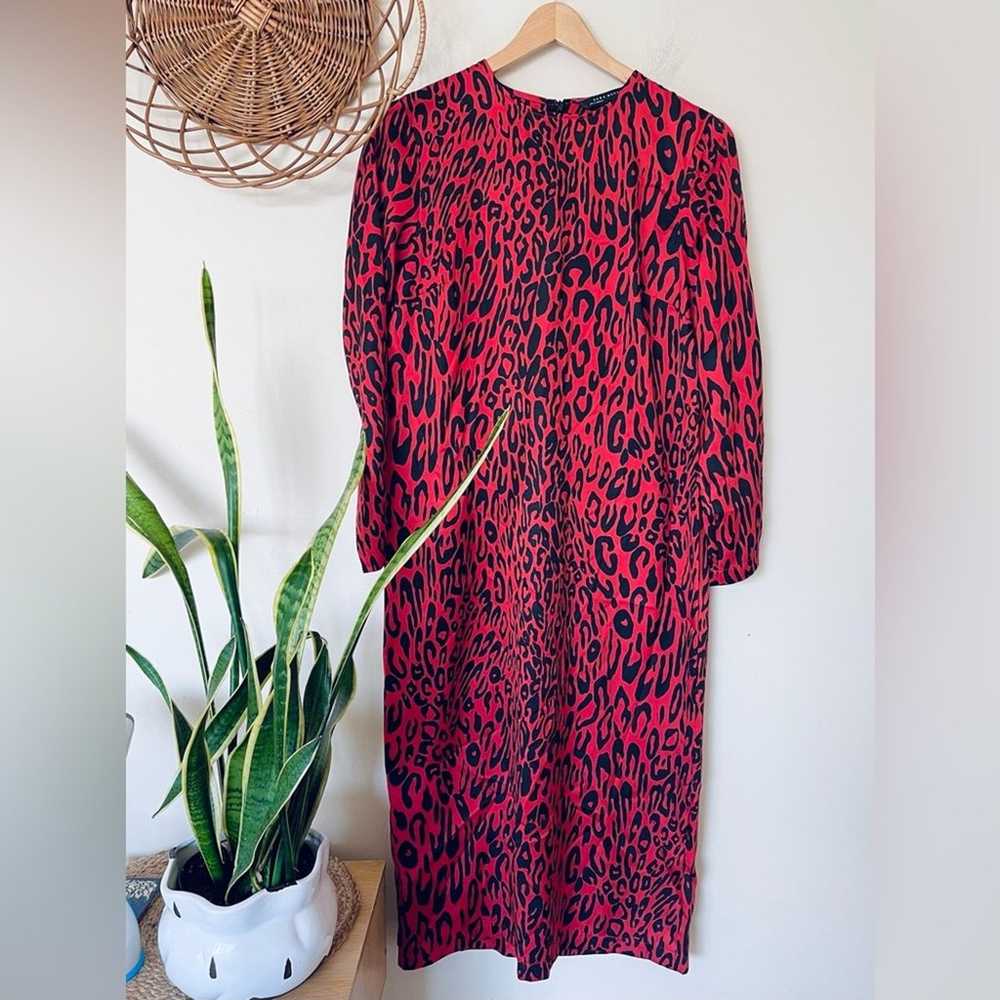 Zara Animal Print Maxi Dress - image 4