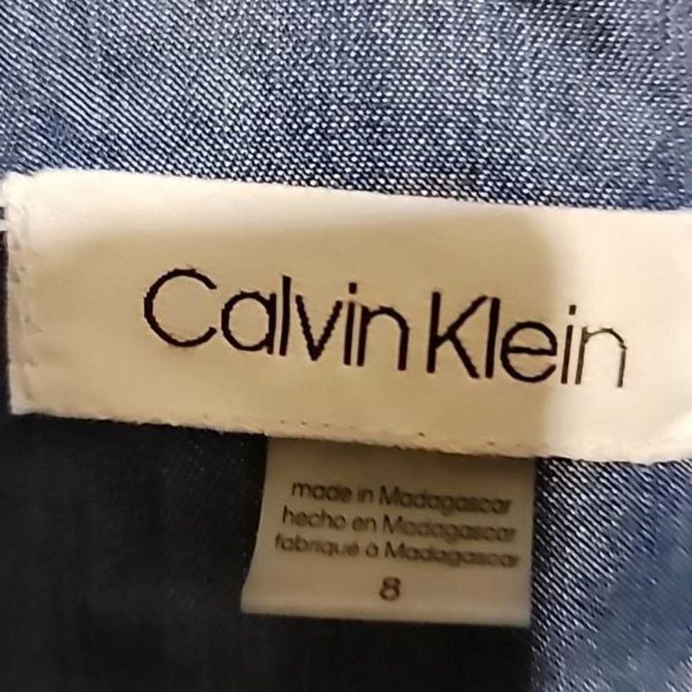 Calvin Klein Women's Denim LongSleeve Dress  Butt… - image 8
