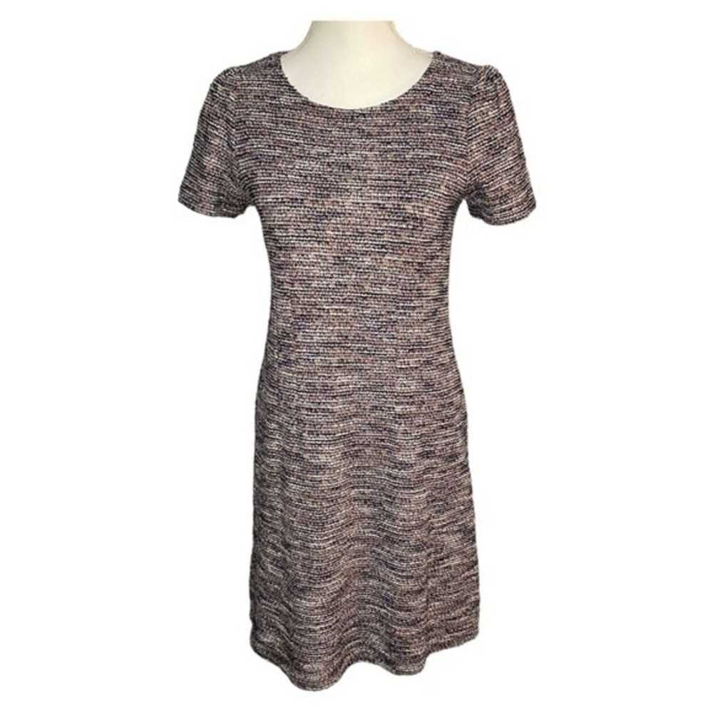 LOFT Women's Size 2 Tweed Short Sleeve Dress Busi… - image 1