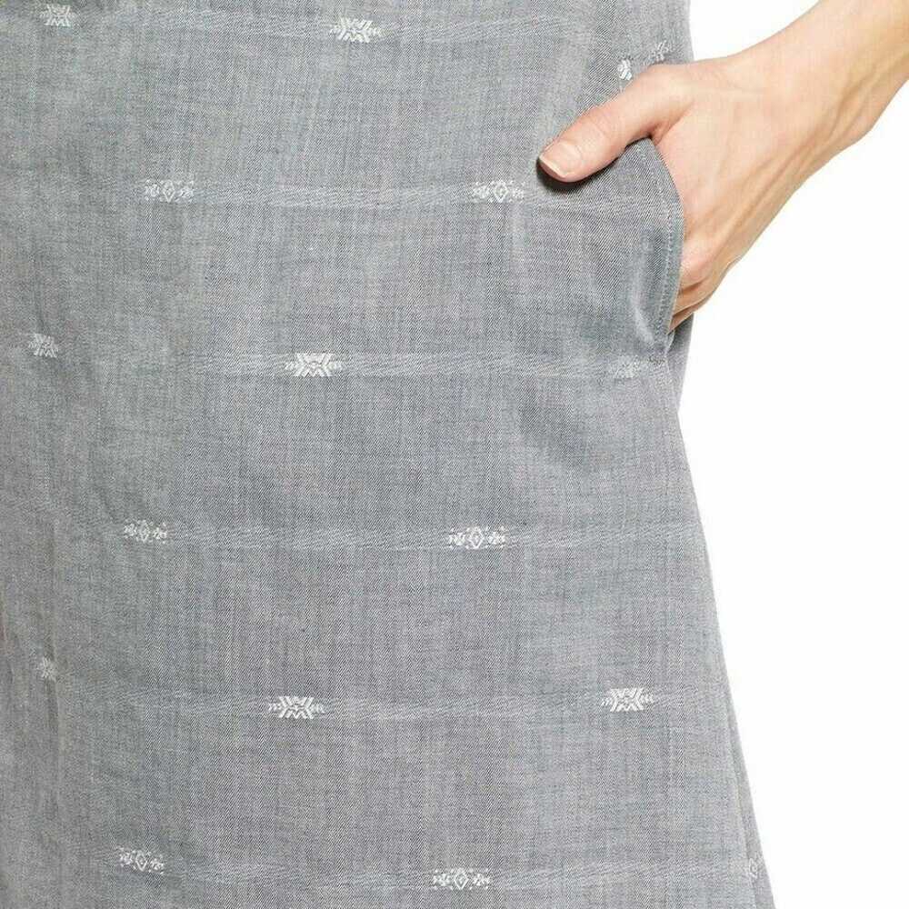 Eileen Fisher Dress Sz Small Gray Nomadic Stripe … - image 6