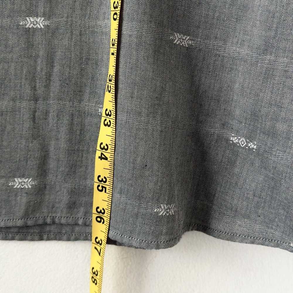 Eileen Fisher Dress Sz Small Gray Nomadic Stripe … - image 9