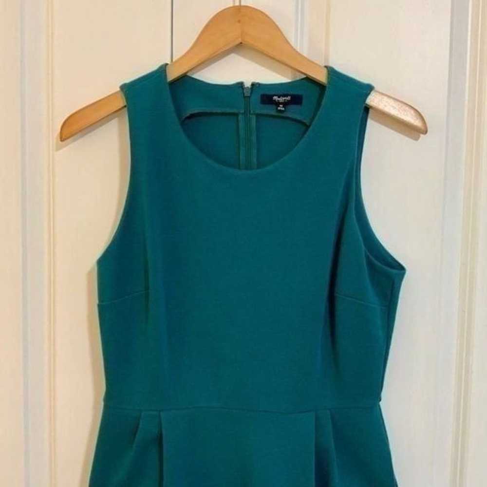 Madewell Teal Blue Verse Fit and Flare Stretch Sl… - image 4