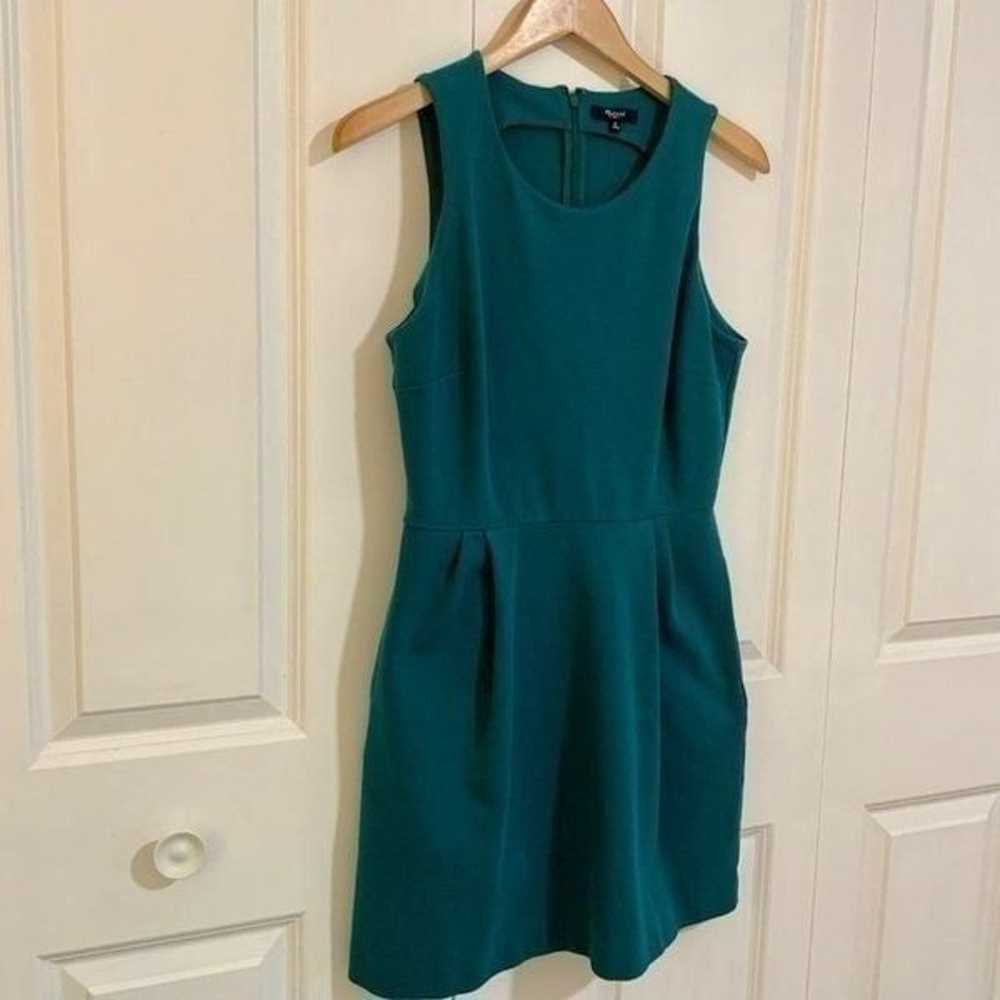 Madewell Teal Blue Verse Fit and Flare Stretch Sl… - image 6