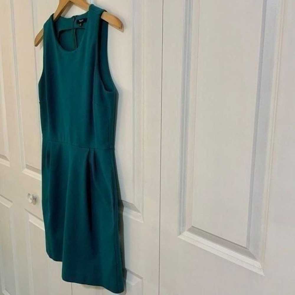 Madewell Teal Blue Verse Fit and Flare Stretch Sl… - image 7
