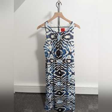 V Cristina Sleeveless Maxi Dress Blue/White/Black - image 1