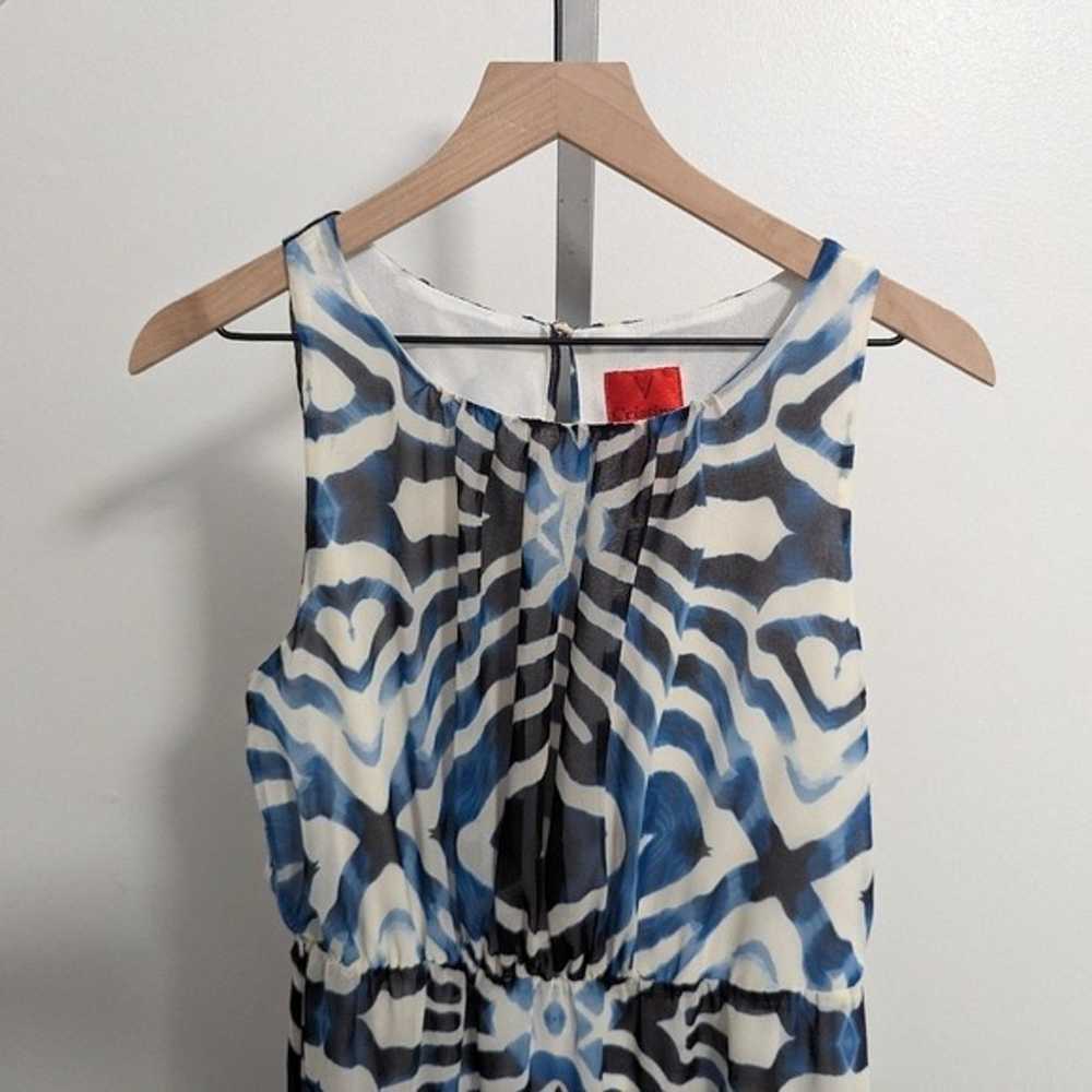 V Cristina Sleeveless Maxi Dress Blue/White/Black - image 2