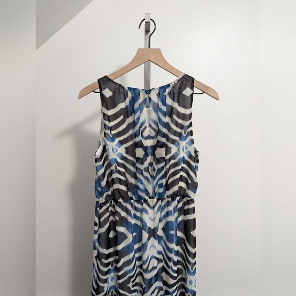 V Cristina Sleeveless Maxi Dress Blue/White/Black - image 7
