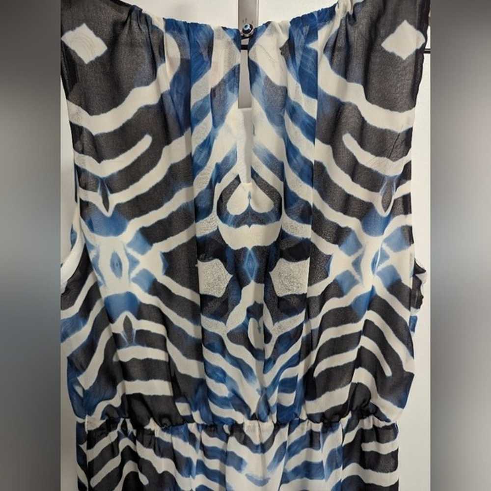 V Cristina Sleeveless Maxi Dress Blue/White/Black - image 9