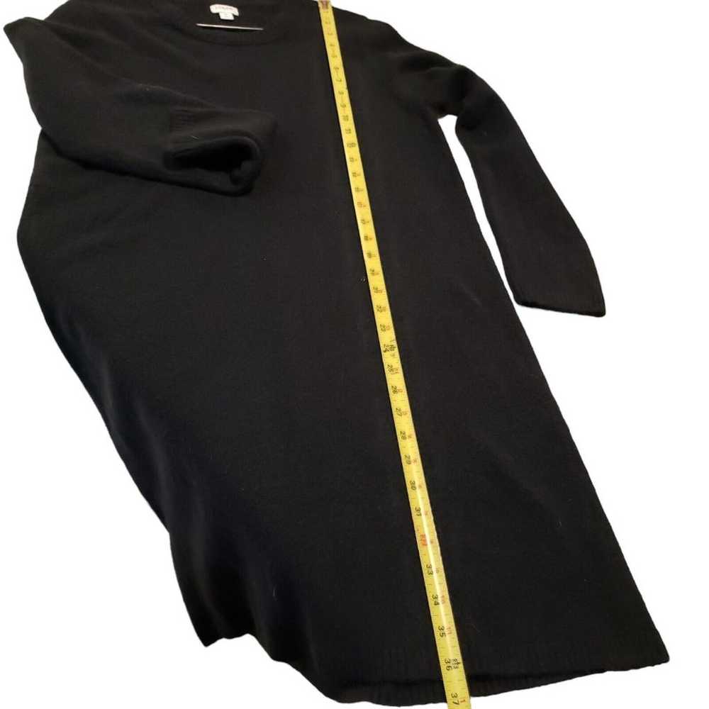 J Crew Factory Black Long Sleeve Sweater Dress Wo… - image 7