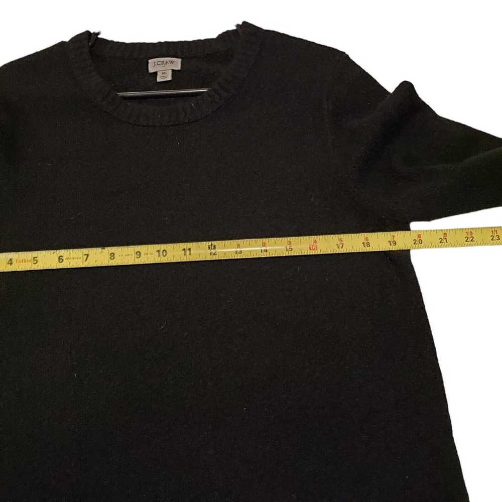 J Crew Factory Black Long Sleeve Sweater Dress Wo… - image 8