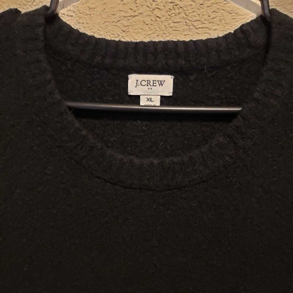 J Crew Factory Black Long Sleeve Sweater Dress Wo… - image 9
