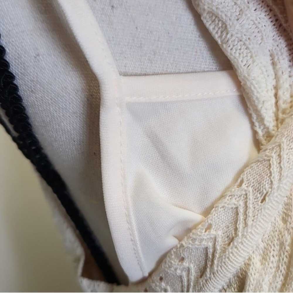 NWOT Rachel Zoe Ivory Knit Dress Size Small - image 7