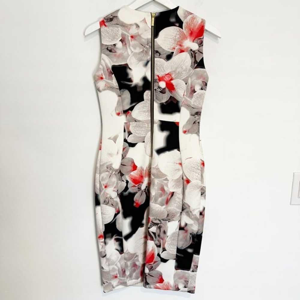 Calvin Klein Floral Sleeveless Bodycon Knee Lengt… - image 8