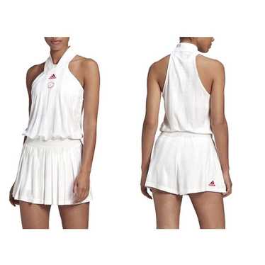 adidas dress womens Size XS white tennis all in o… - image 1