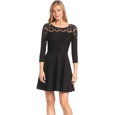 Lilly Pulitzer Remmy Black Lace Fit and Flare Dres