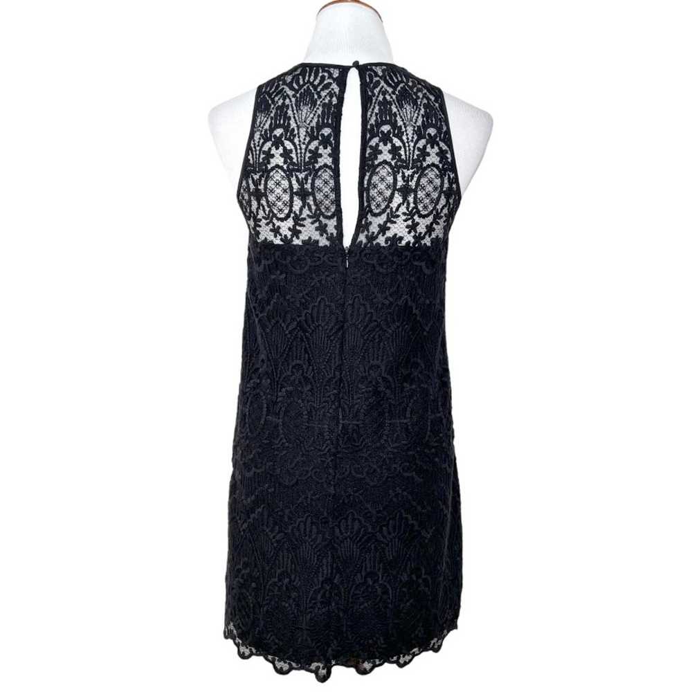 Joie Black Floral Scroll Lace Sleeveless LBD Shea… - image 6