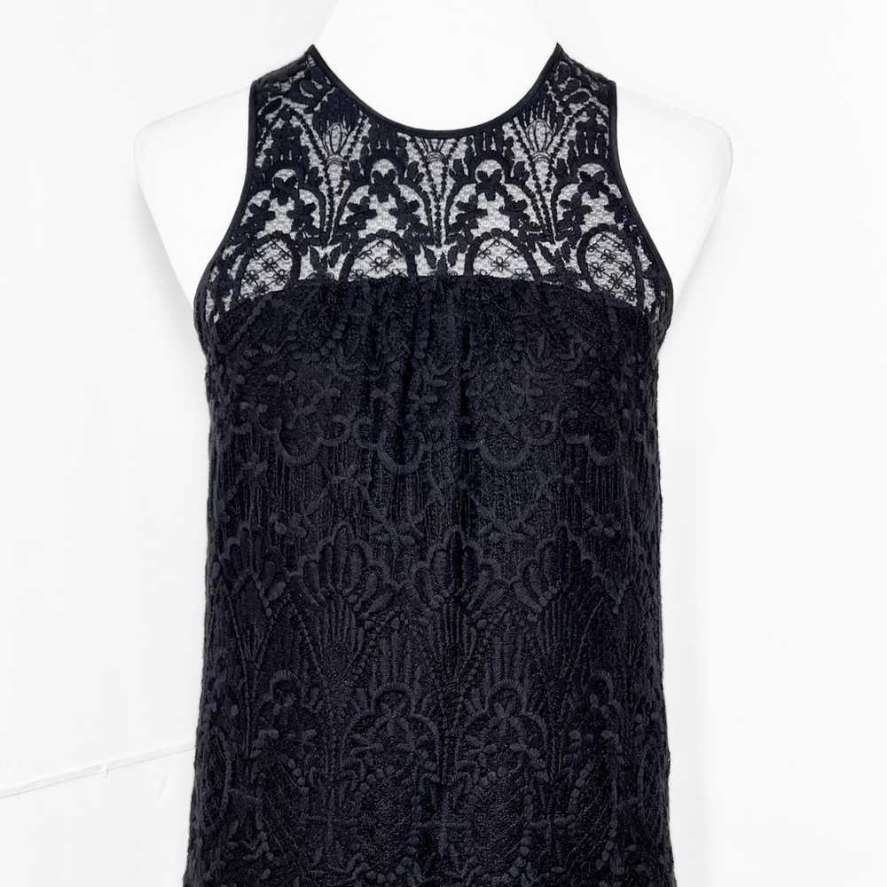 Joie Black Floral Scroll Lace Sleeveless LBD Shea… - image 7
