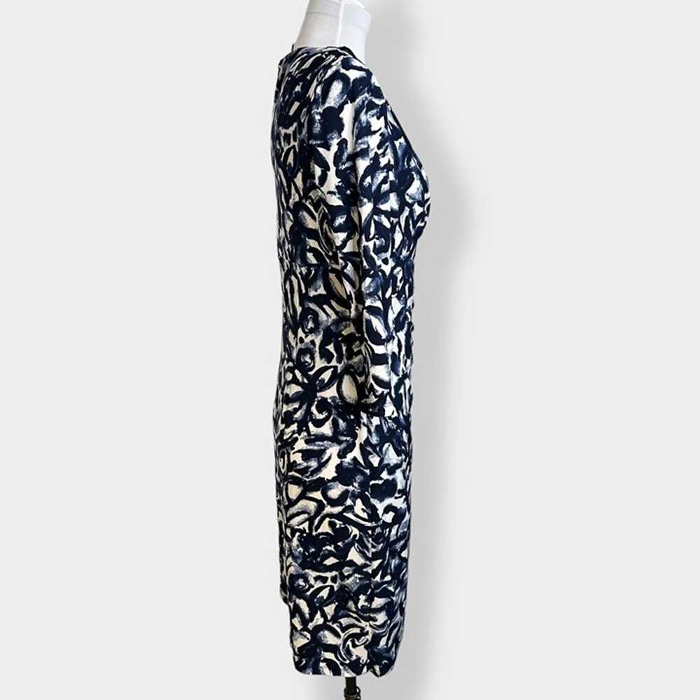 Lauren Ralph Lauren Stretch Blue White Floral Dre… - image 2