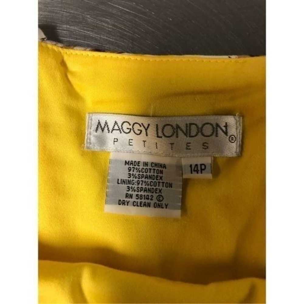 Maggy London Petites Collection Women’s Yellow Ro… - image 6