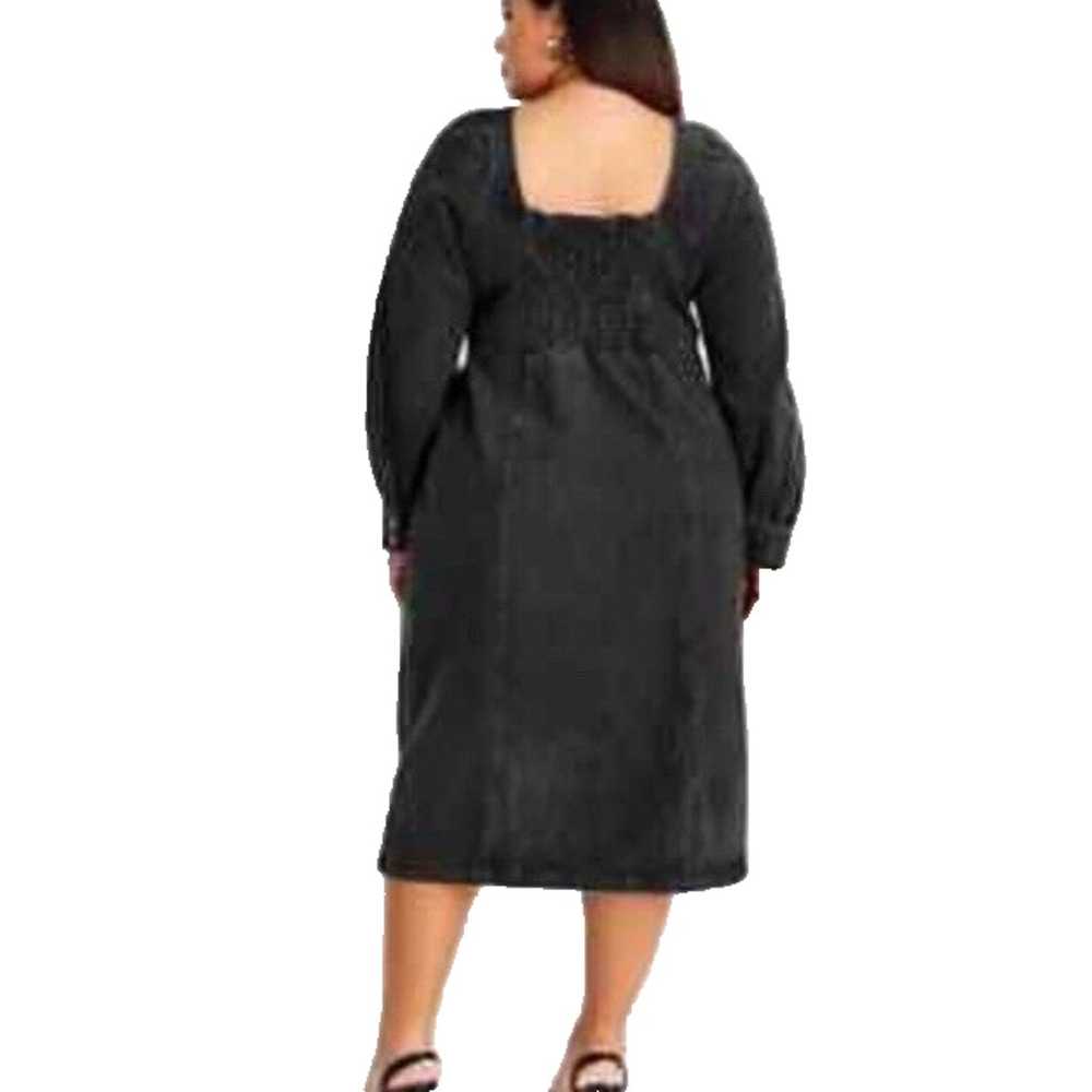 Future Collective Dress Women 20 22 Black Denim K… - image 6