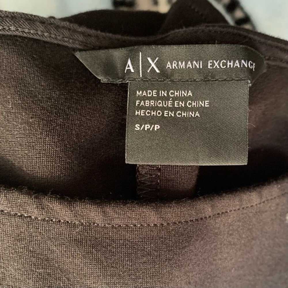 Armani Exchange LBD Black Mini Dress Size S - image 4