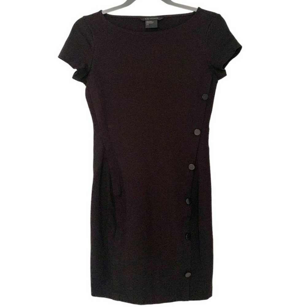 Armani Exchange LBD Black Mini Dress Size S - image 8