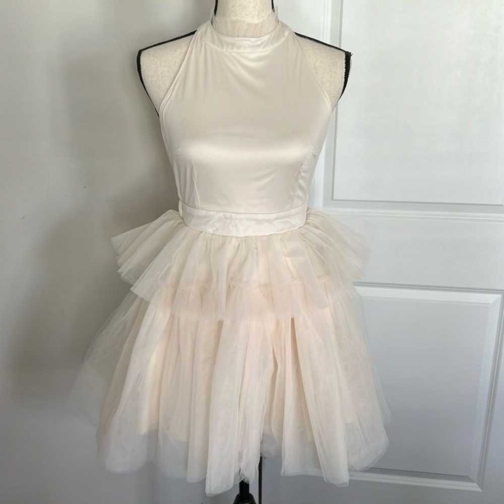 Mable Ivory Tulle Layered Ballerina Dress Size Sm… - image 1