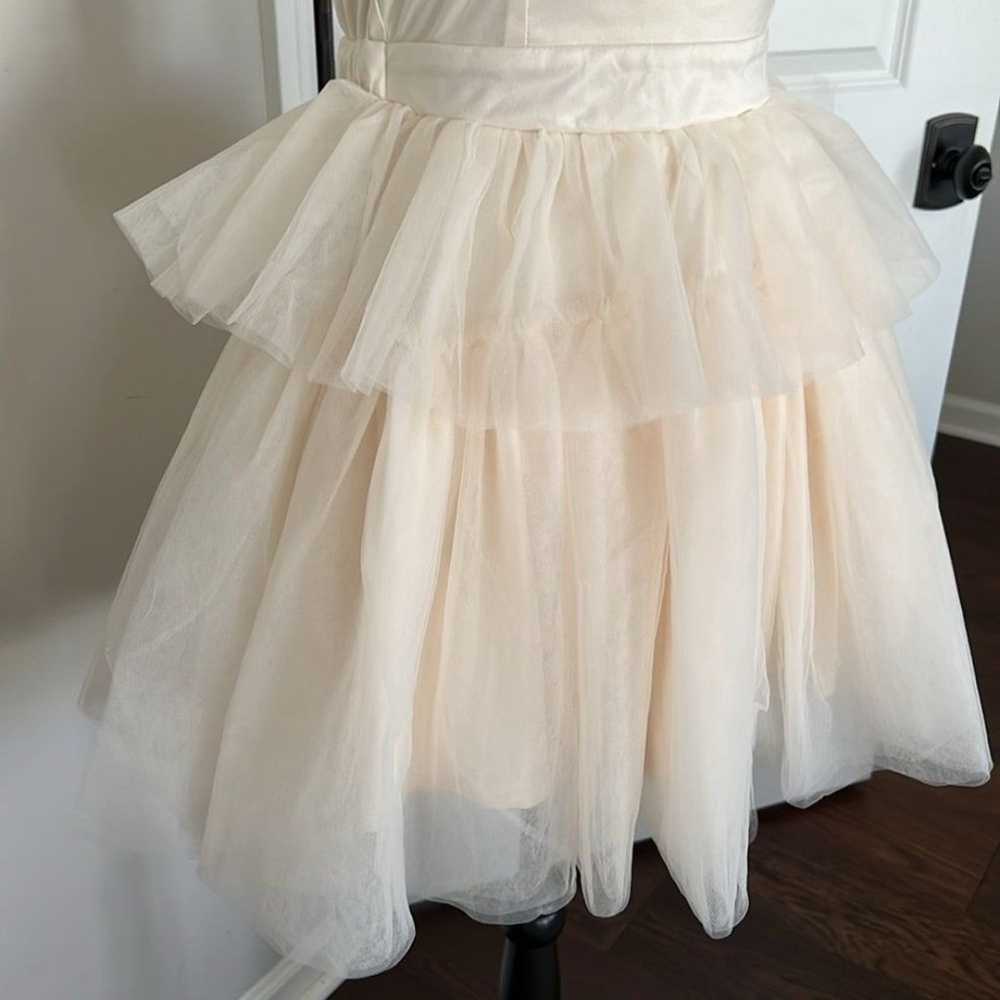 Mable Ivory Tulle Layered Ballerina Dress Size Sm… - image 3
