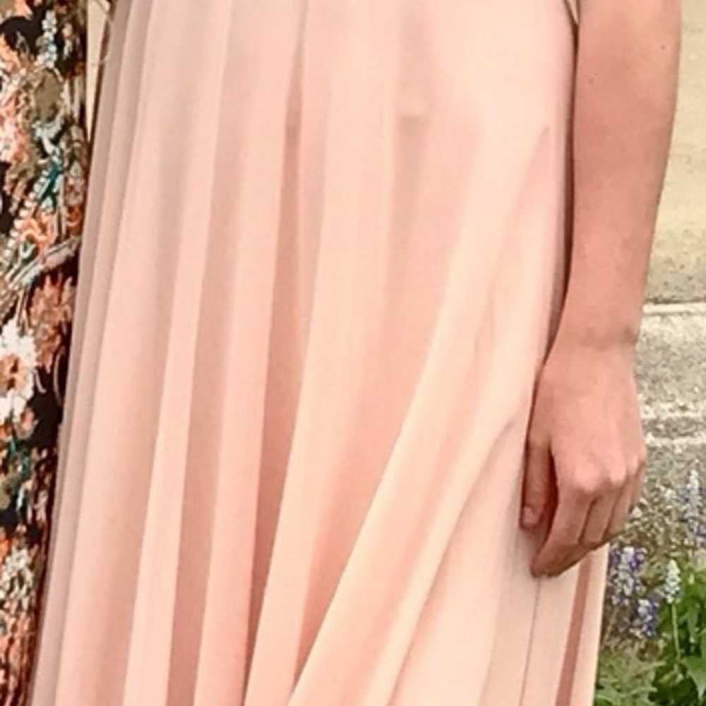 Pale pink long bridesmaid /prom dress - image 7