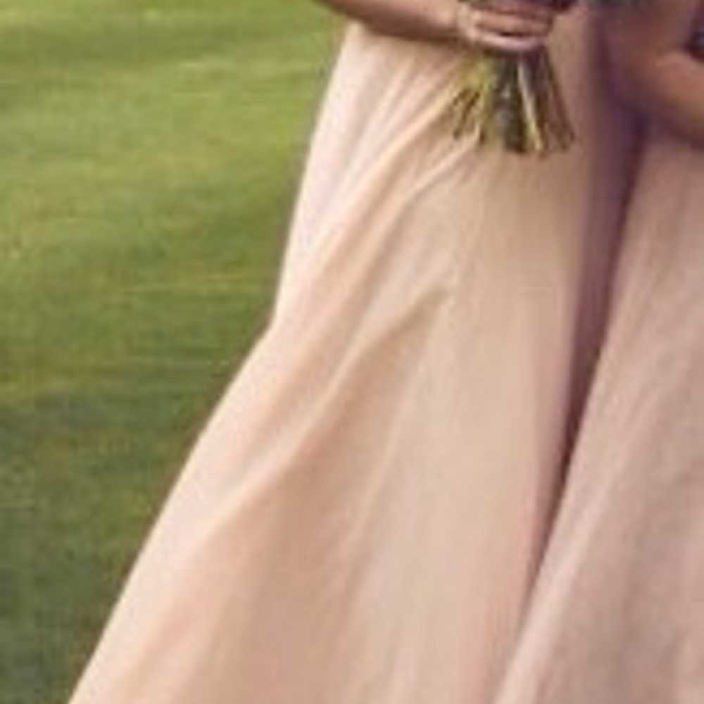 Pale pink long bridesmaid /prom dress - image 8