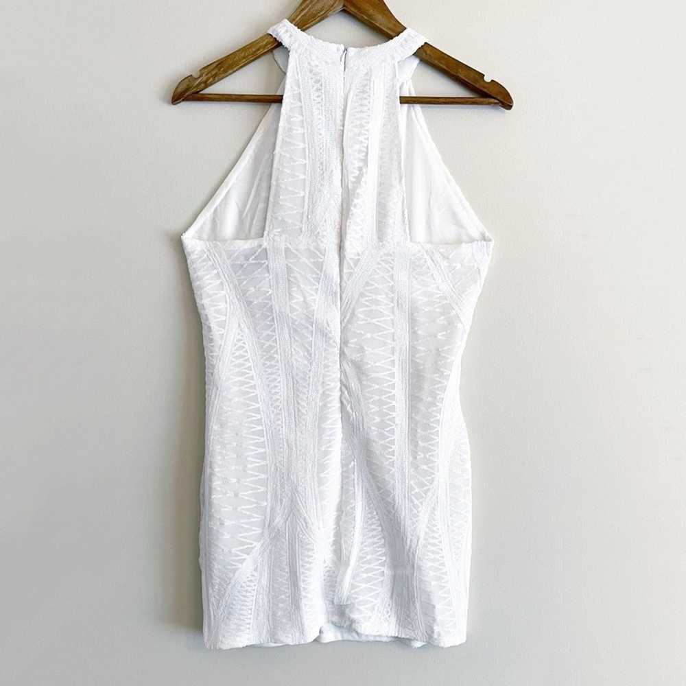 CBR sequins halter neck bodycon minidress white s… - image 2
