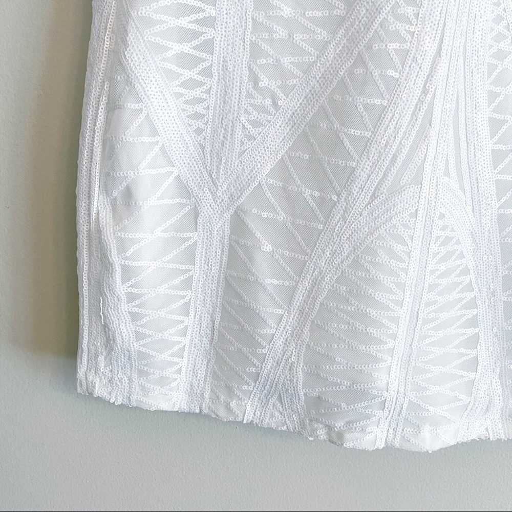 CBR sequins halter neck bodycon minidress white s… - image 3
