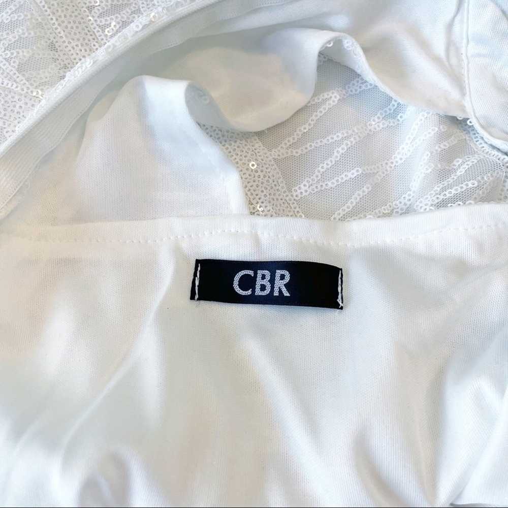 CBR sequins halter neck bodycon minidress white s… - image 9