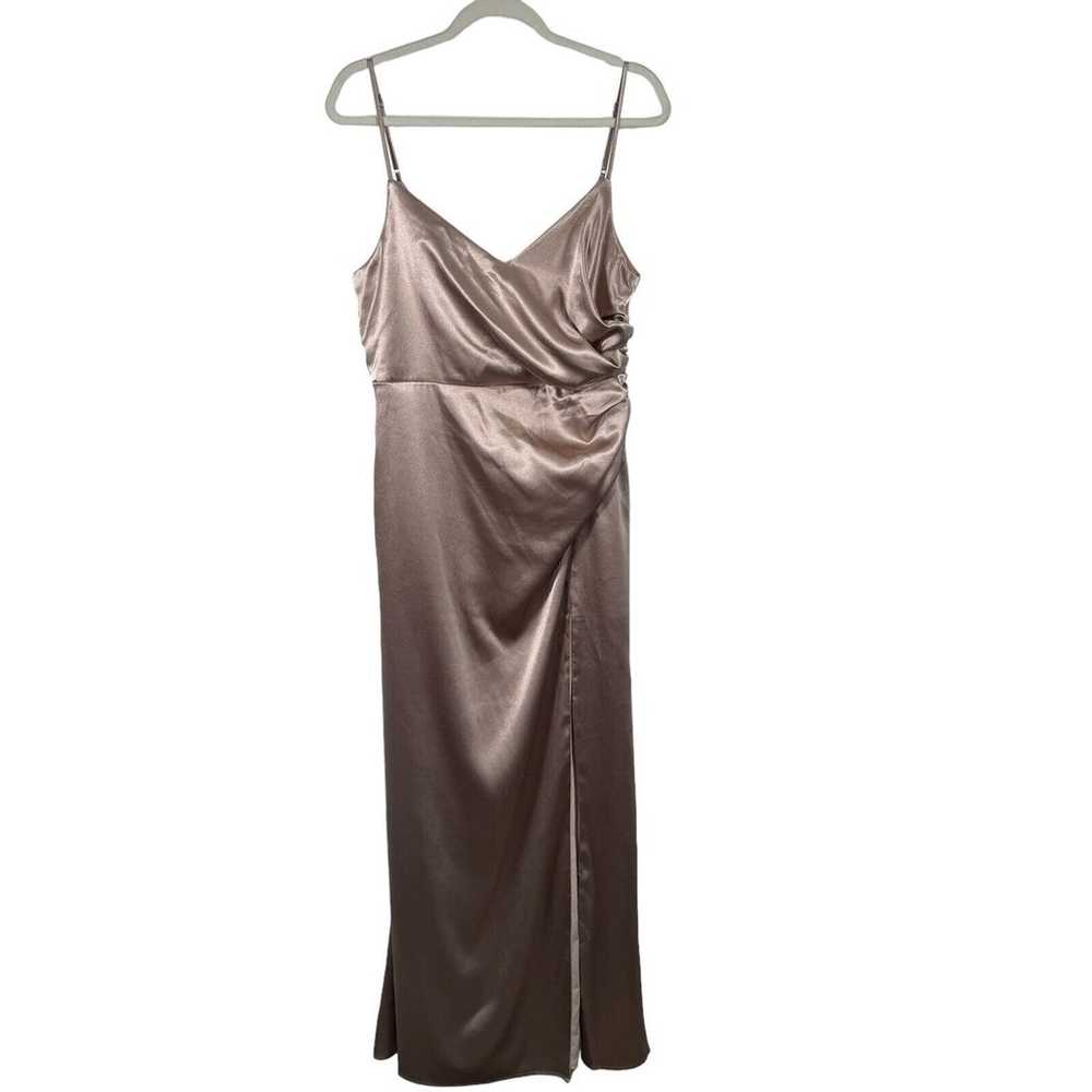 Birdy Grey Catherine Rose Gold Satin Maxi Dress B… - image 2