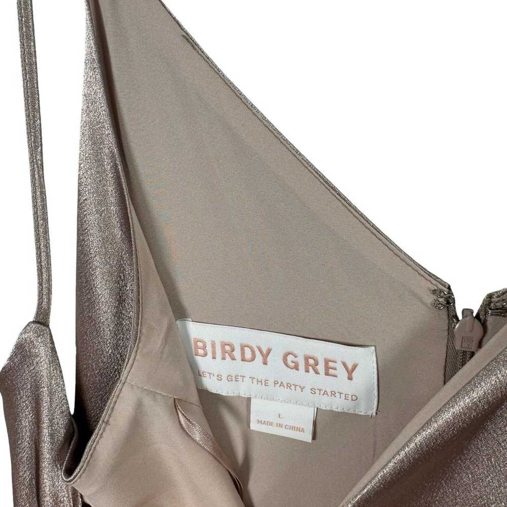 Birdy Grey Catherine Rose Gold Satin Maxi Dress B… - image 5
