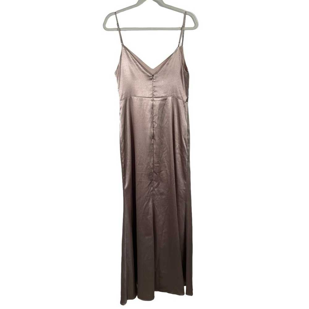 Birdy Grey Catherine Rose Gold Satin Maxi Dress B… - image 7